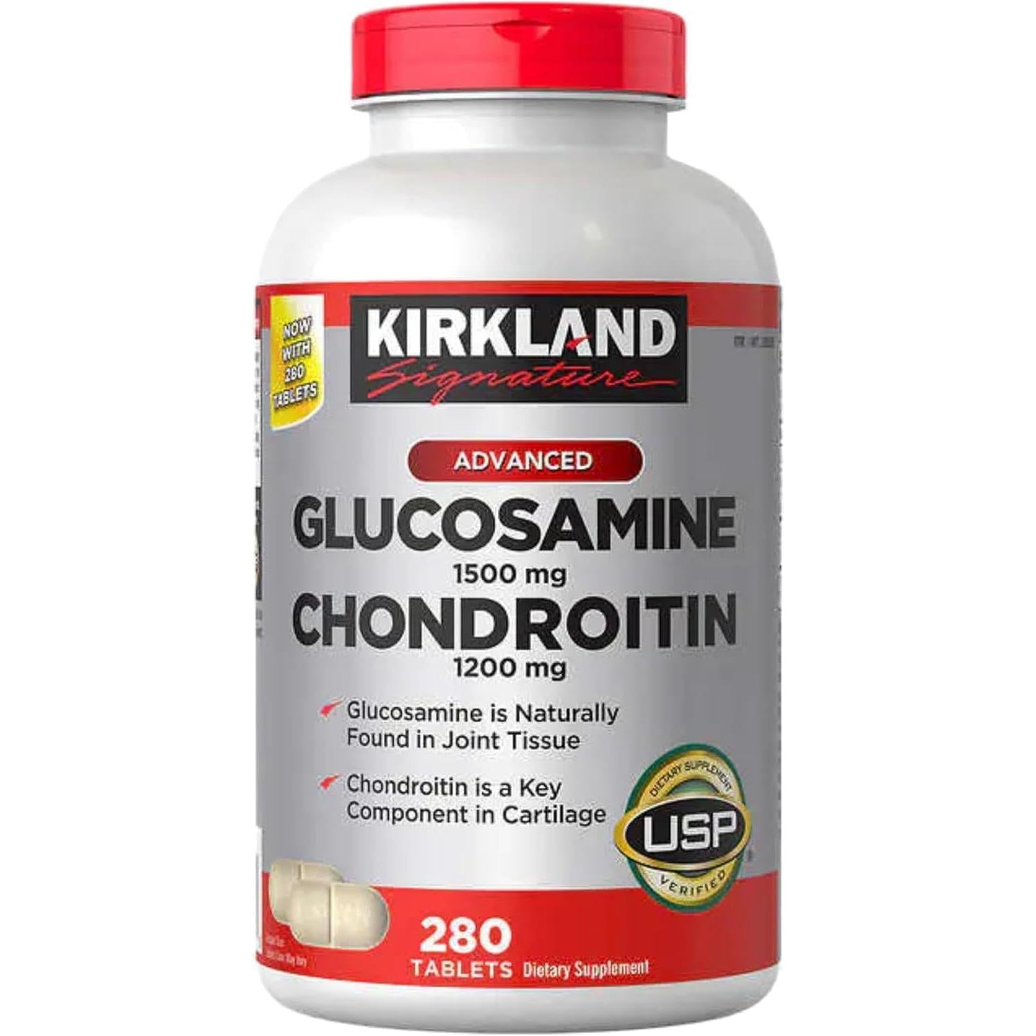 Kirkland Signature Glucosamine & Chondroitin, 280 Tablets – All States ...