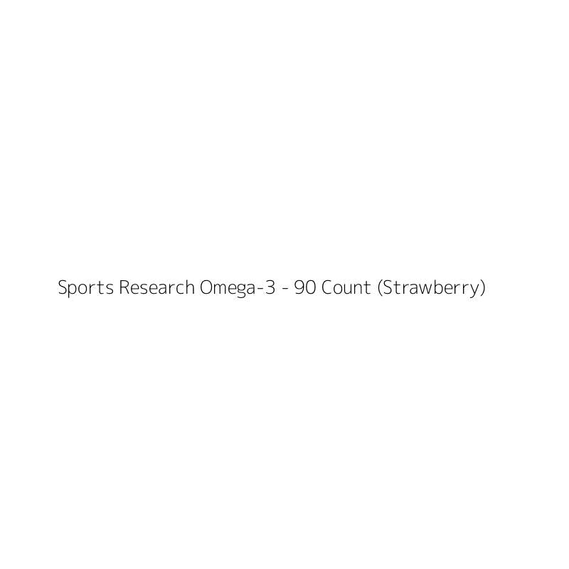 Sports Research Omega-3 - 90 Count (Strawberry)