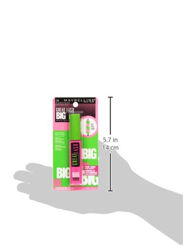 Maybelline Great Lash Washable Mascara Makeup, Volumizing Lash-Doubling Formula That Conditions As It Thickens, Blackest Black, 1 Count