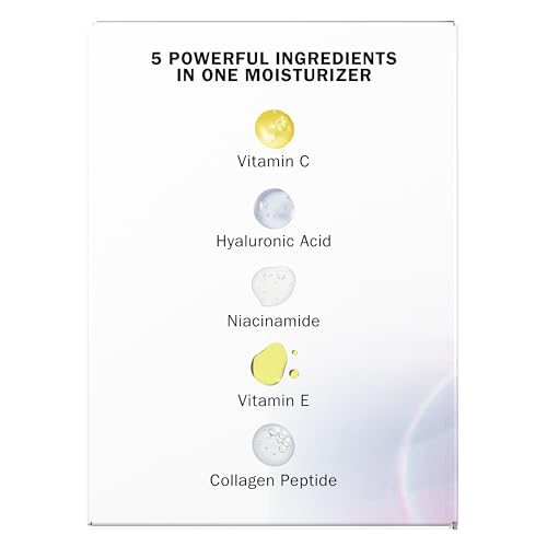 Olay Super Cream with Sunscreen SPF 30, Fragrance Free Lightweight Face Moisturizer with Sun Protection, 5-in-1 Skin Care - Hydrating, Brightening, Firming - Niacinamide, Vitamin C, Collagen, 1.7 oz