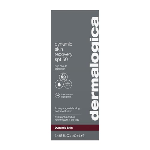 Dermalogica Dynamic Skin Recovery SPF50, Anti-Aging Face Sunscreen Moisturizer, Medium-Weight Non-Greasy Broad Spectrum