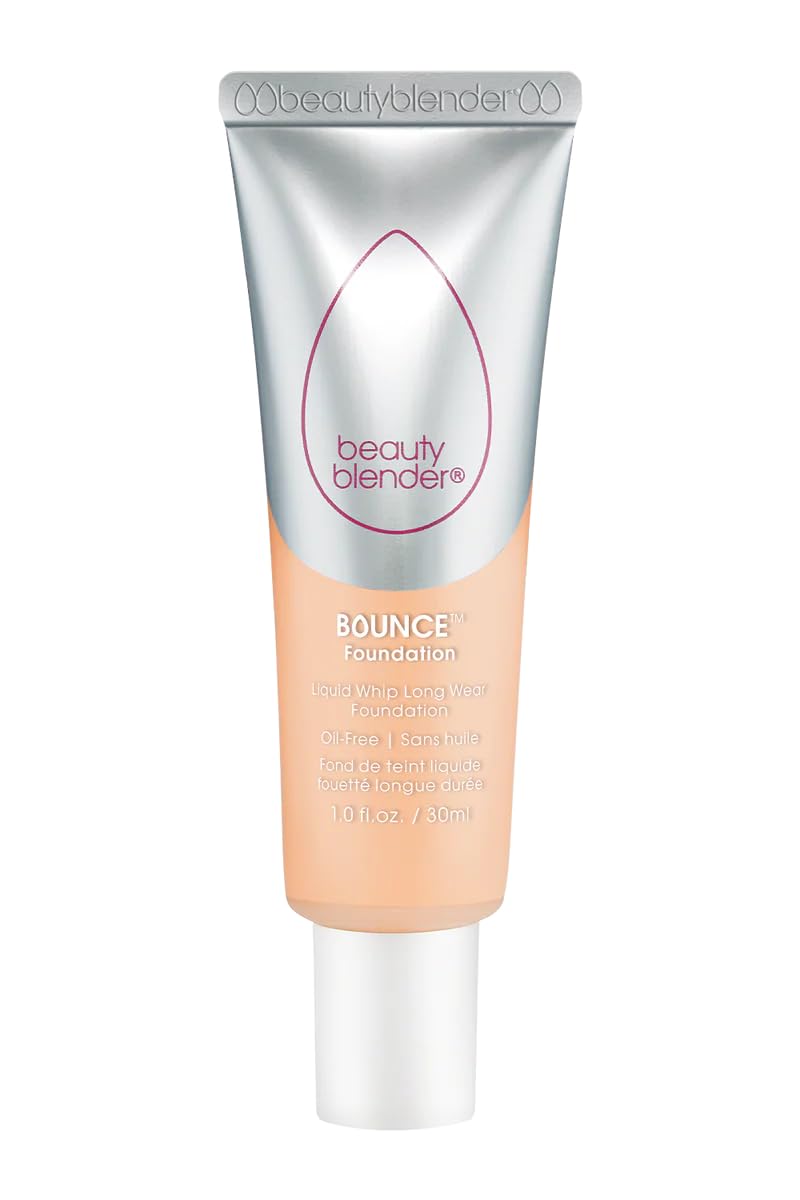 Beautyblender Bounce Liquid Whip Long Wear Foundation, Full Coverage Natural Matte Makeup Foundation, Oil Free 24 Hour Wear, 1.50 C Light Beige