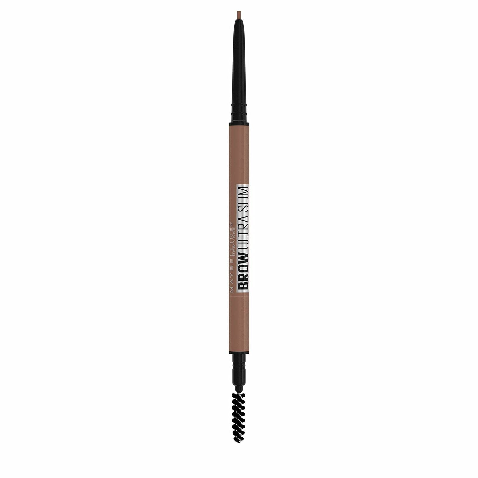 Maybelline Express Brow Ultra Slim Eyebrow Makeup, Brow Pencil with Precision Tip and Spoolie for Defined Eyebrows, Soft Brown, 1 Count