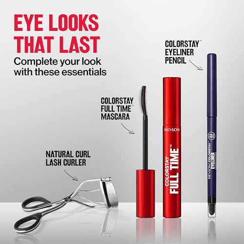 Revlon ColorStay Pencil Waterproof Eyeliner, Smudge-Proof, Eye Makeup with Built-In Sharpener, Stocking Stuffer for Women, 202 Black Brown, 0.01 oz