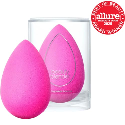 Beautyblender® | Original Pink Beauty Blender 2-Piece Bundle for Blending Foundations, Powders, and Creams, Super-Soft Foam for Streak-Free Application, Made in the USA, Reusable, Washable