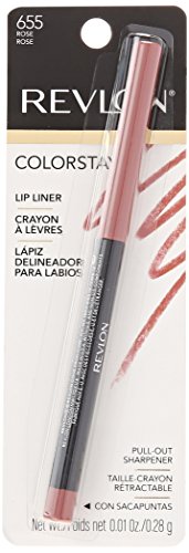 Revlon Colorstay Lip Liner Makeup with Built-in-Sharpener, Longwear Rich Colors, Smooth Application, 630 Nude, 0.01 oz