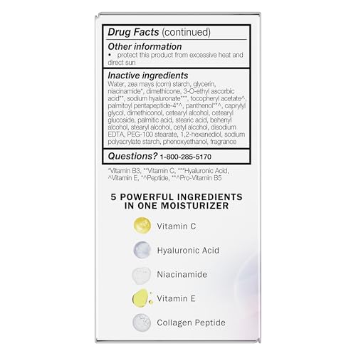 Olay Super Cream with Sunscreen SPF 30, Fragrance Free Lightweight Face Moisturizer with Sun Protection, 5-in-1 Skin Care - Hydrating, Brightening, Firming - Niacinamide, Vitamin C, Collagen, 1.7 oz