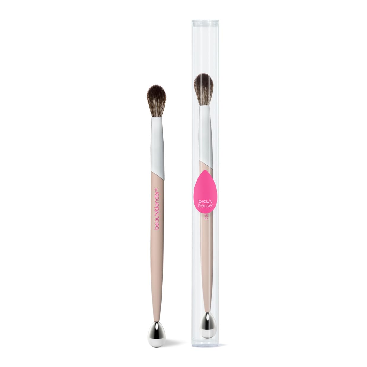 beautyblender THE PLAYER 3-Way Brow Brush, Double Sided Makeup Brush. Vegan, Cruelty Free and Made in the USA