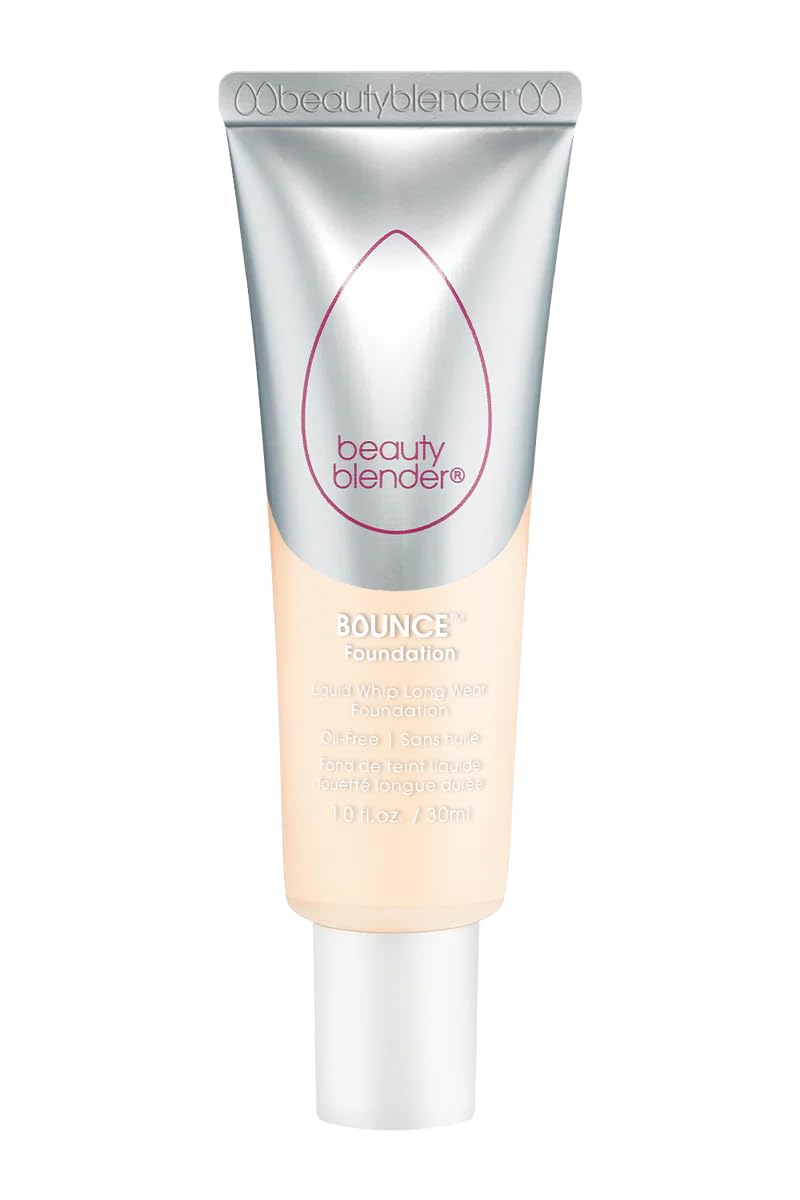 Beautyblender Bounce Liquid Whip Long Wear Foundation, Full Coverage Natural Matte Makeup Foundation, Oil Free 24 Hour Wear, 1.50 C Light Beige