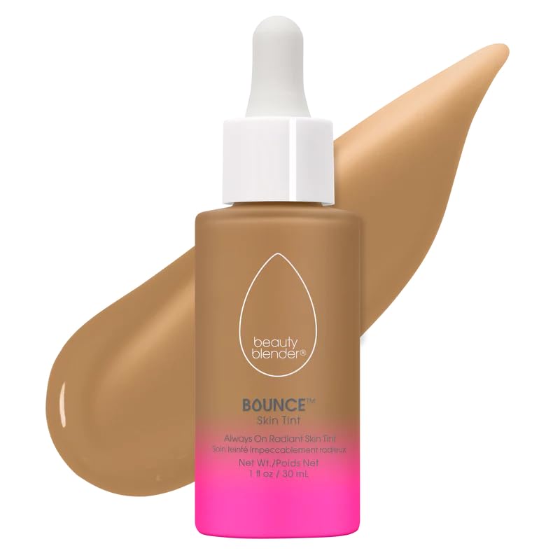 Beautyblender 12-Hour Always on Radiant Skin Tint, Breathable Serum Foundation Stays Put for All Day Long Wear, Infused with Hyaluronic Acid & Niacinamide, Medium 1