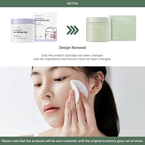 celimax Ji.Woo.Gae Pore+Dark Spot Brightening Pad (40 Pads) + Ji.Woo.Gae Heartleaf BHA Peeling Pad (60 pads) Bundle
