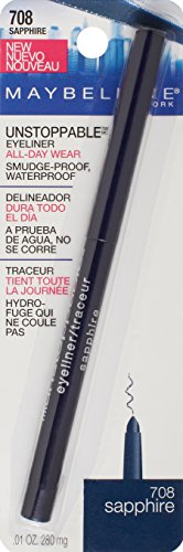 Maybelline Unstoppable Waterproof Mechanical Black Eyeliner Pencil, Easy to Apply, Smooth Glide, Up to 24 Hour Wear, Onyx