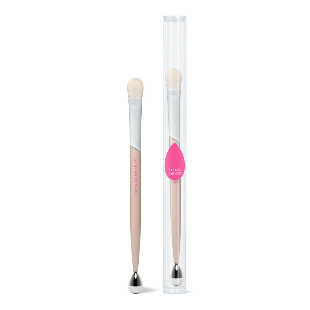 beautyblender THE PLAYER 3-Way Brow Brush, Double Sided Makeup Brush. Vegan, Cruelty Free and Made in the USA