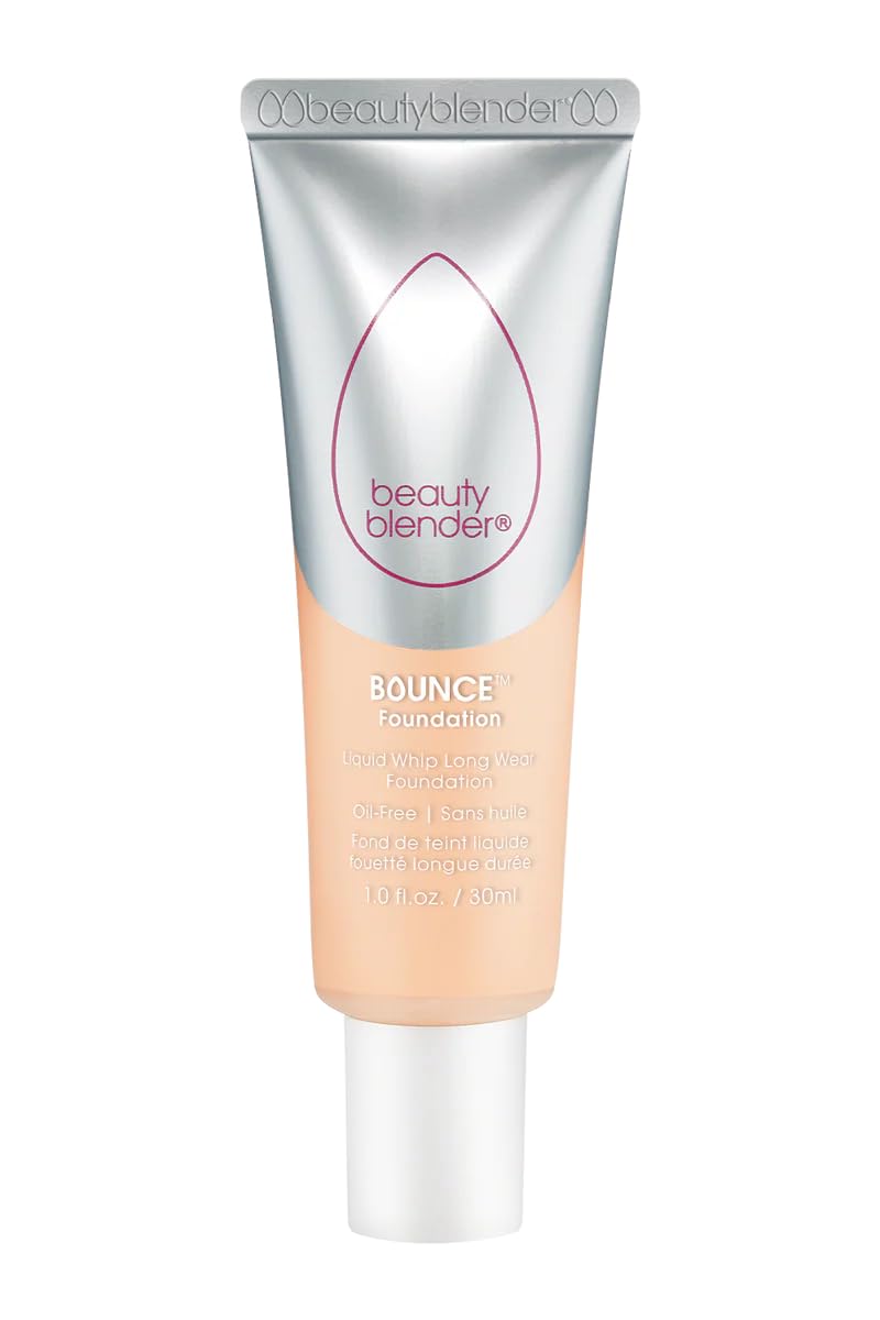 Beautyblender Bounce Liquid Whip Long Wear Foundation, Full Coverage Natural Matte Makeup Foundation, Oil Free 24 Hour Wear, 1.50 C Light Beige