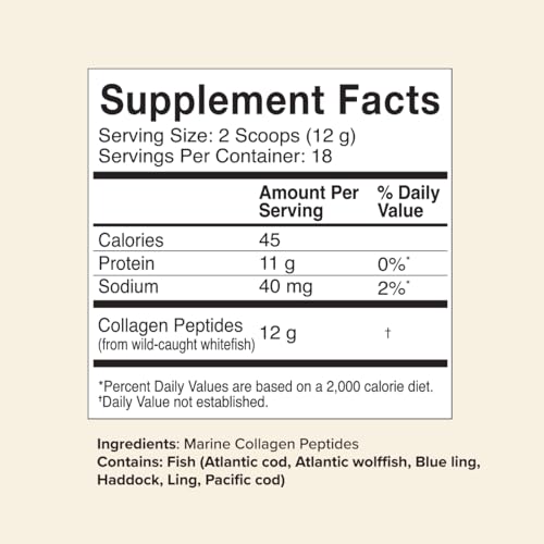 Great Lakes Wellness Sustainable Marine Collagen Peptides Powder for Skin, Hair, Nails, Joints & Digestion - Unflavored - Quick Dissolve Hydrolyzed, Wild Caught, MSC Certified, Non-GMO, Kosher - 8 oz
