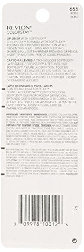 Revlon Colorstay Lip Liner Makeup with Built-in-Sharpener, Longwear Rich Colors, Smooth Application, 630 Nude, 0.01 oz