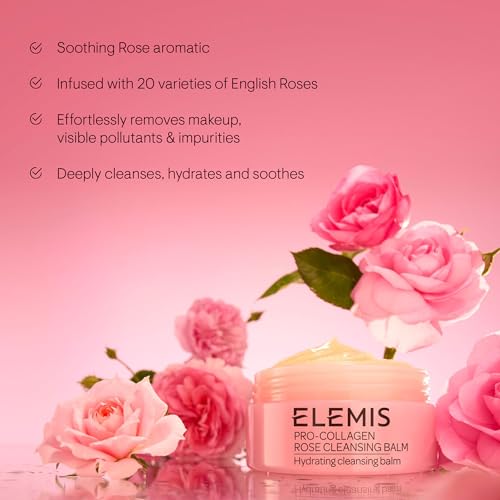 ELEMIS Pro-Collagen Cleansing Balm Makeup Remover, Hydrating Facial Cleanser, Oil Cleanser, Oil Makeup Remover, Deep Cleanse
