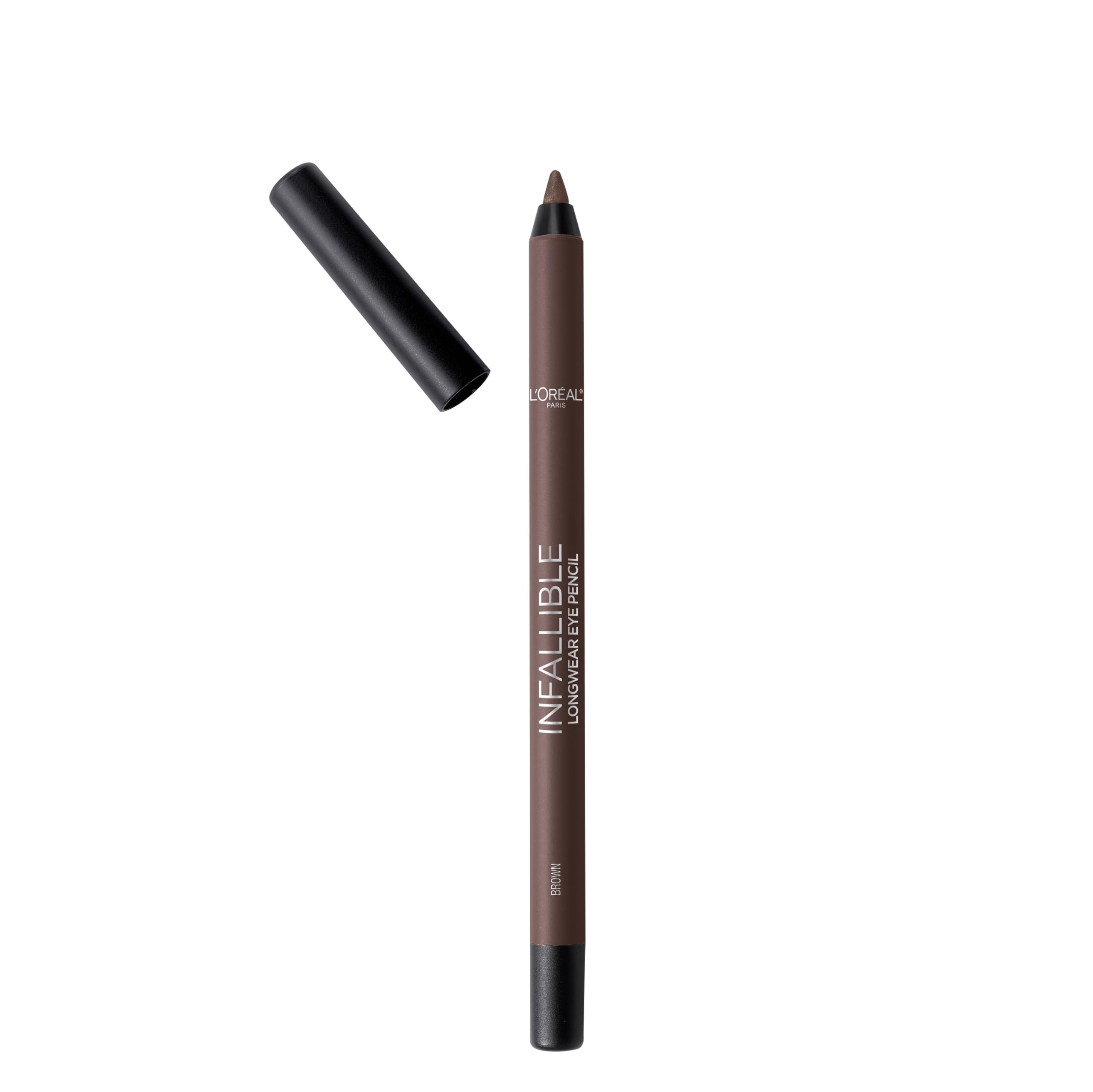 L'Oreal Paris Makeup Infallible Pro-Last Pencil Eyeliner, Waterproof and Smudge-Resistant, Glides on Easily to Create any Look, Black, 0.042 oz., 1 Count