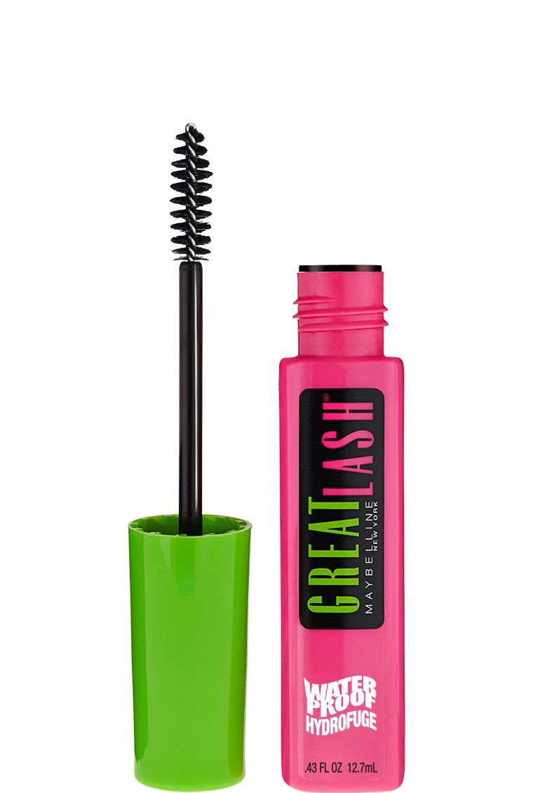 Maybelline Great Lash Washable Mascara Makeup, Volumizing Lash-Doubling Formula That Conditions As It Thickens, Blackest Black, 1 Count