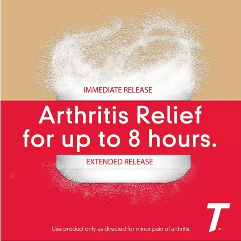 Tylenol Arthritis Pain Extended Release Tablets with Acetaminophen for Joint Pain, 290 Caplets (Pack of 2) (Package May Vary)