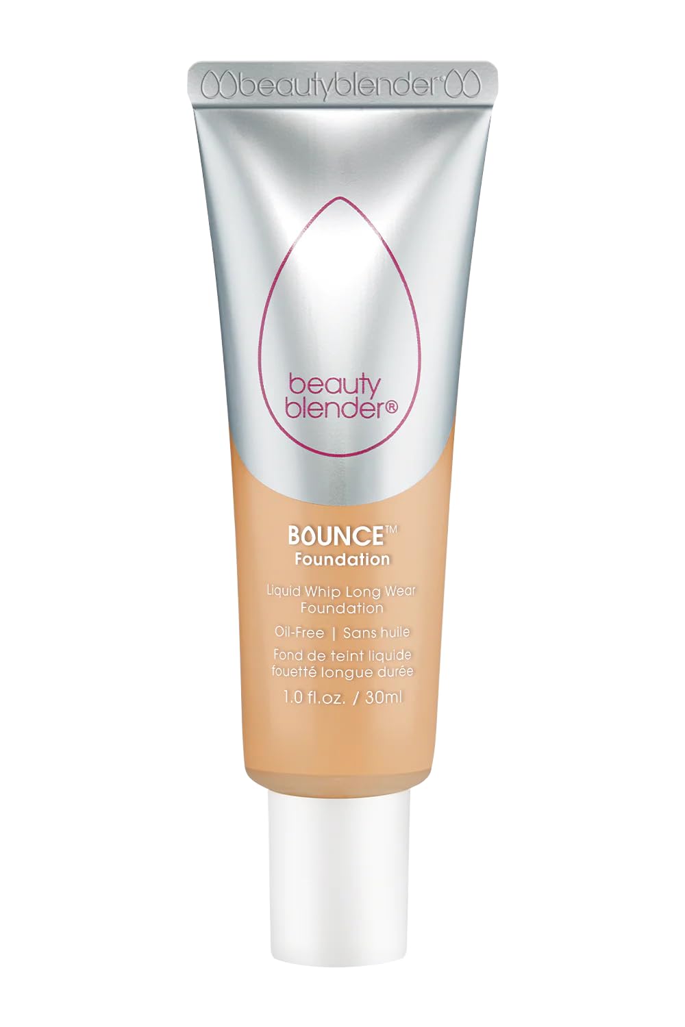 Beautyblender Bounce Liquid Whip Long Wear Foundation, Full Coverage Natural Matte Makeup Foundation, Oil Free 24 Hour Wear, 1.50 C Light Beige
