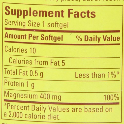 Nature Made High Potency Magnesium 400 mg - 150 Liquid Softgels,(Pack of 2)