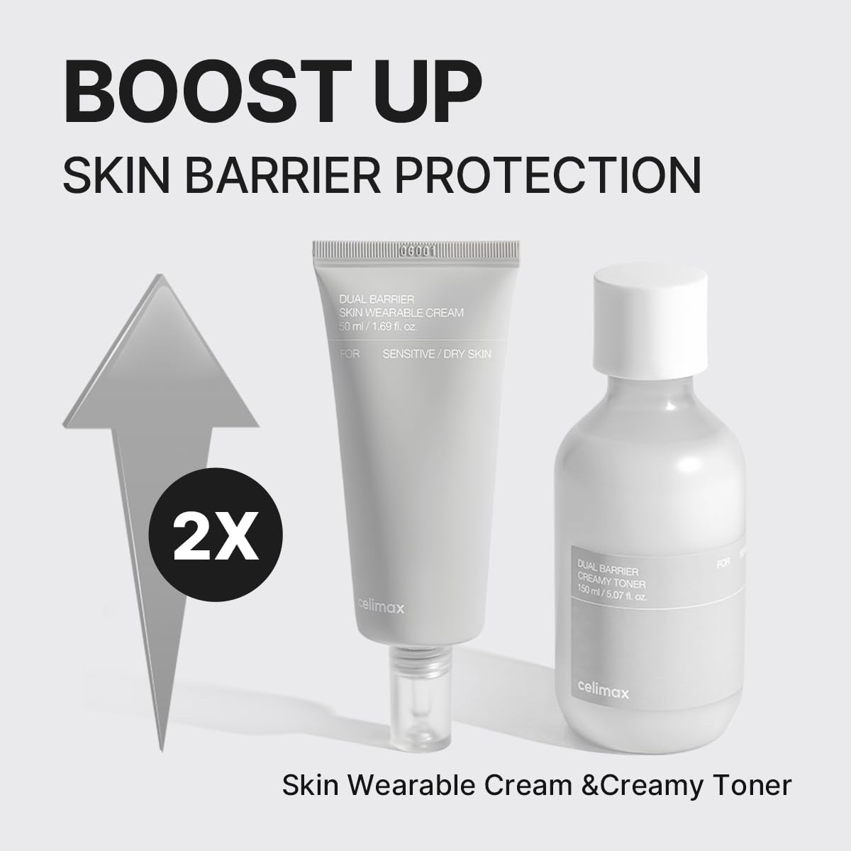 celimax Dual Barrier Creamy Toner & Long Lasting Cream Skincare Duo