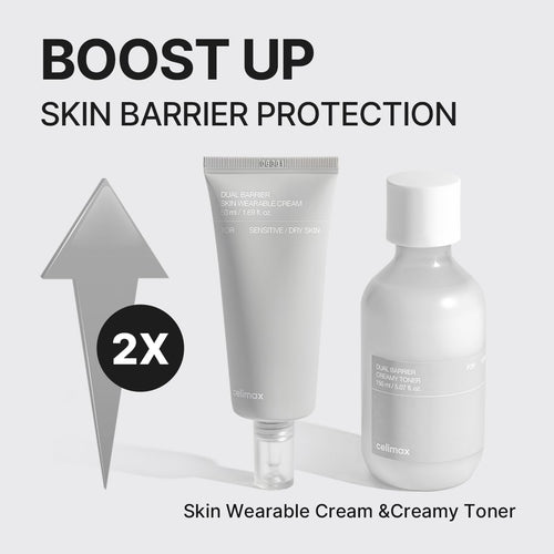 celimax Dual Barrier Creamy Toner & Long Lasting Cream Skincare Duo