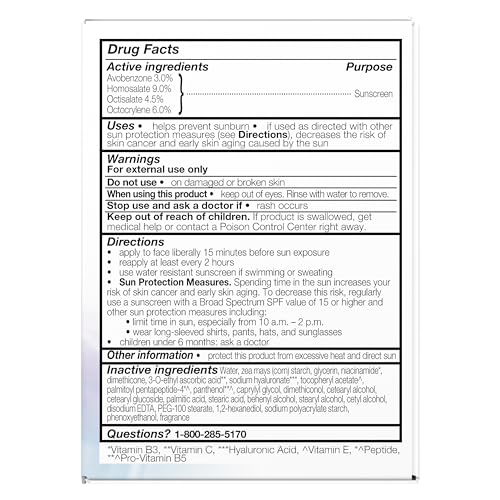 Olay Super Cream with Sunscreen SPF 30, Fragrance Free Lightweight Face Moisturizer with Sun Protection, 5-in-1 Skin Care - Hydrating, Brightening, Firming - Niacinamide, Vitamin C, Collagen, 1.7 oz