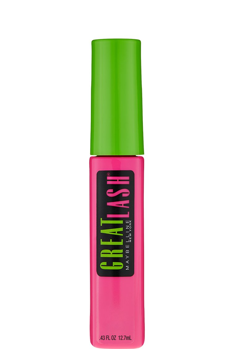 Maybelline Great Lash Washable Mascara Makeup, Volumizing Lash-Doubling Formula That Conditions As It Thickens, Blackest Black, 1 Count