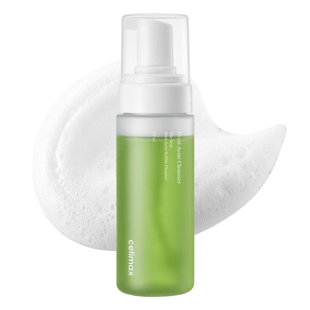 celimax Noni Bubble Cleanser | Mild Formula Face Wash for Sensitive to Oily Dry Combination Skin Calming, Soothing, Exfoliating, 155ml
