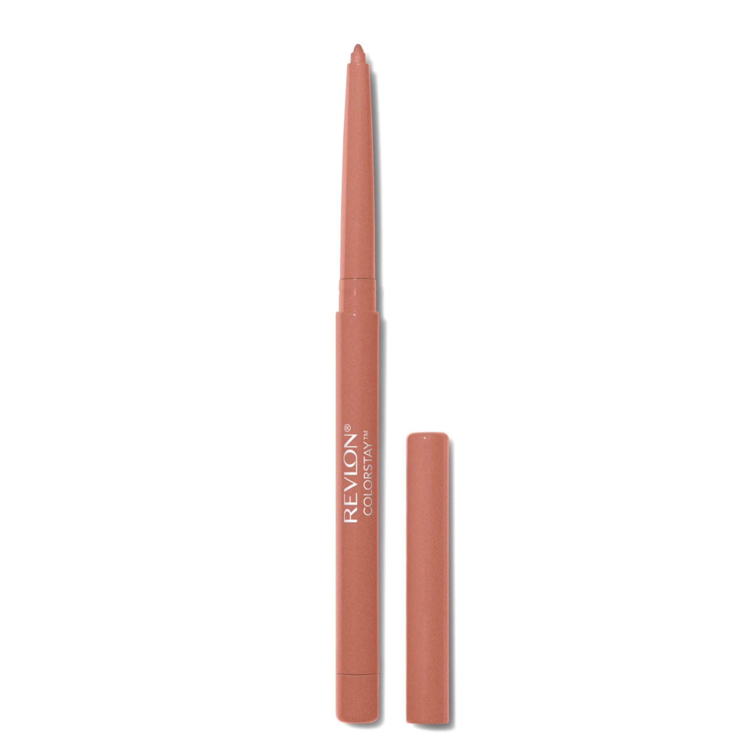Revlon Colorstay Lip Liner Makeup with Built-in-Sharpener, Longwear Rich Colors, Smooth Application, 630 Nude, 0.01 oz