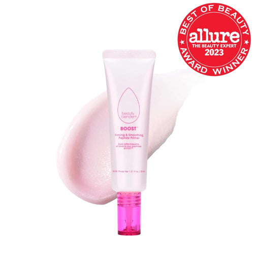Beautyblender Boost 18-hour Firming & Smoothing Peptide + Ceramide Primer, Skincare Benefits with Powerful Long Lasting Makeup Properties, Cool Gripping Makeup Base Prep