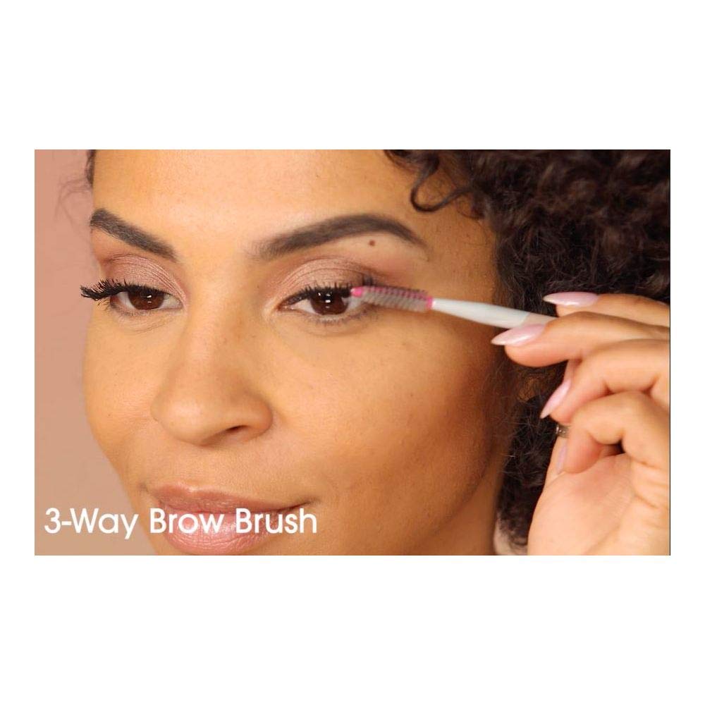 beautyblender THE PLAYER 3-Way Brow Brush, Double Sided Makeup Brush. Vegan, Cruelty Free and Made in the USA