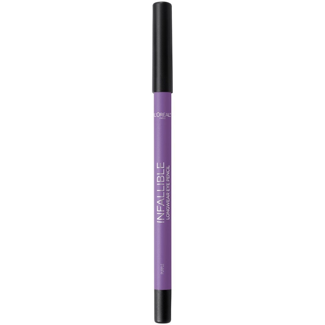 L'Oreal Paris Makeup Infallible Pro-Last Pencil Eyeliner, Waterproof and Smudge-Resistant, Glides on Easily to Create any Look, Black, 0.042 oz., 1 Count