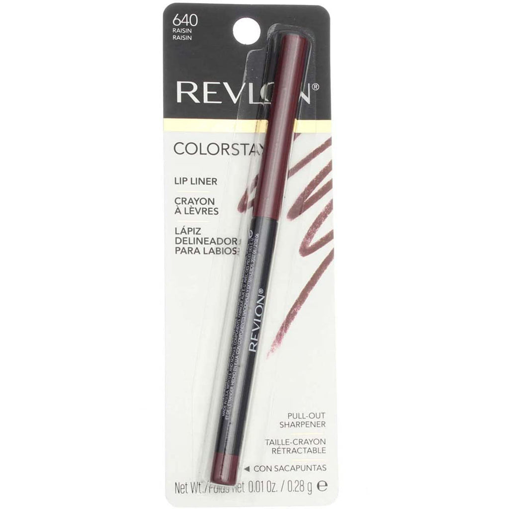 Revlon Colorstay Lip Liner Makeup with Built-in-Sharpener, Longwear Rich Colors, Smooth Application, 630 Nude, 0.01 oz