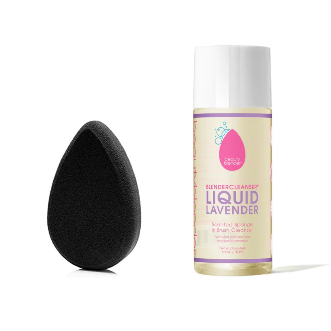 Black Beauty Blender Makeup Sponge & Liquid Blendercleanser Sponge & Brush Cleanser, 5 oz
