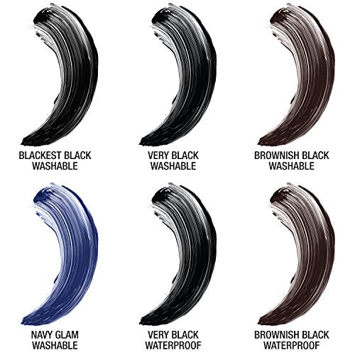 Maybelline Volum' Express The Falsies Washable Fiber Mascara, Volumizing and Separating Make Up Formula, Very Black, 1 Count