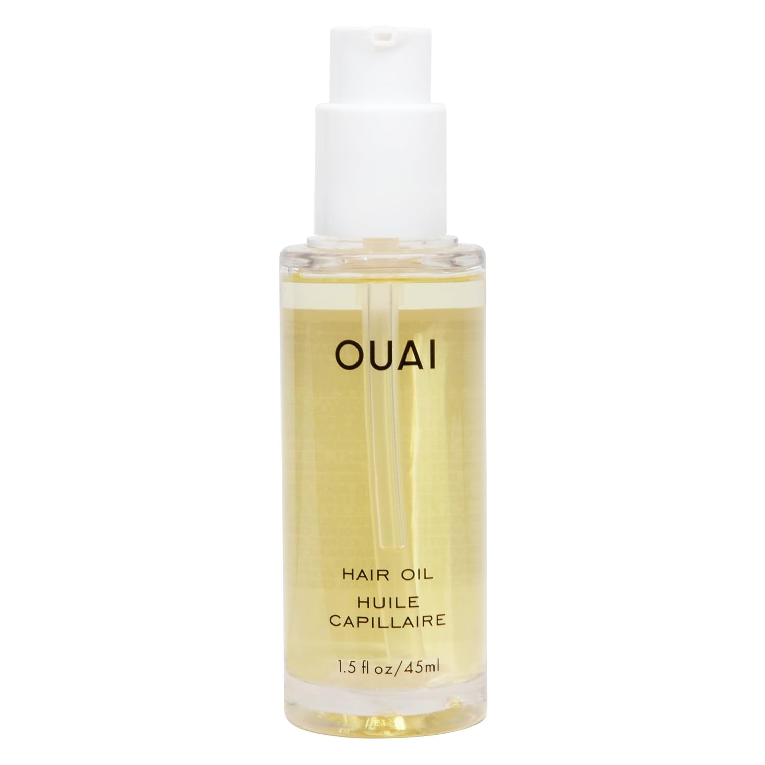 OUAI Hair Oil - Hair Heat Protectant Oil for Frizz Control - Adds Shine and Smooths Split Ends - Color Safe Formula - Paraben, Phthalate and Sulfate Free (1.5 fl oz)