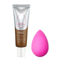 Beautyblender Bounce Liquid Whip Long Wear Foundation (4.60 N Deep Caramel) & Original Pink Beauty Blender Makeup Sponge Bundle