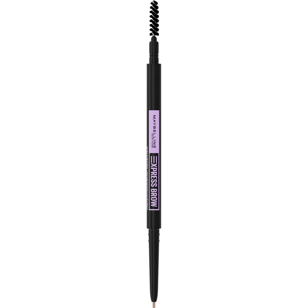 Maybelline Express Brow Ultra Slim Eyebrow Makeup, Brow Pencil with Precision Tip and Spoolie for Defined Eyebrows, Soft Brown, 1 Count