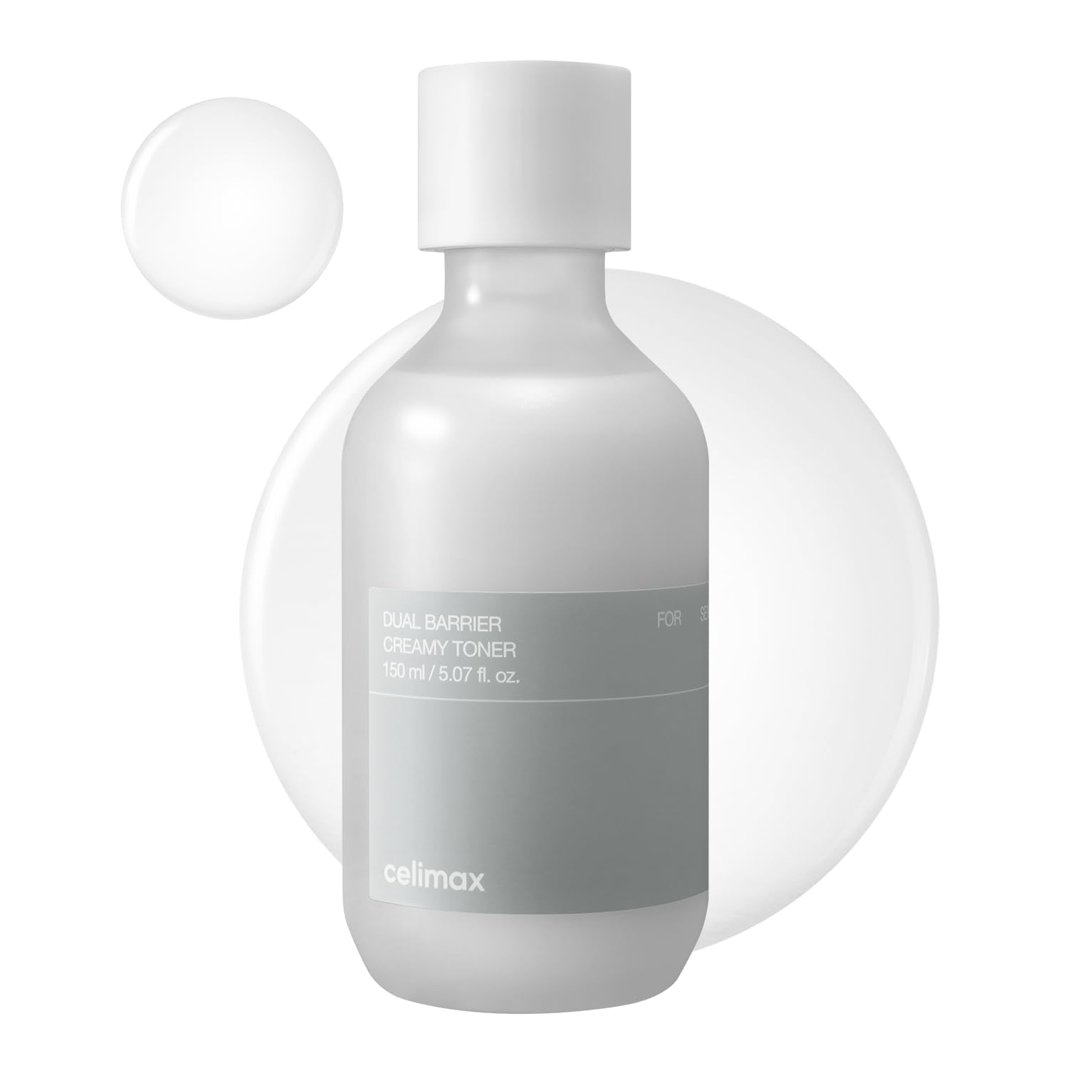 celimax Dual Barrier Creamy Toner | with Ceramides, Peptide, Oil & Alcohol Free, Facial Astringent, Hydrating, Calming, Soothing, Non Irritating,150ml