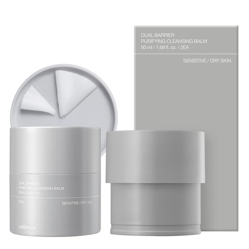 celimax Dual Barrier Purifying Cleansing Balm | with Ceramides, Waterproof Makeup Remover, Pore Cleansing, Daily Use Cleanser, Grind Container, 50ml