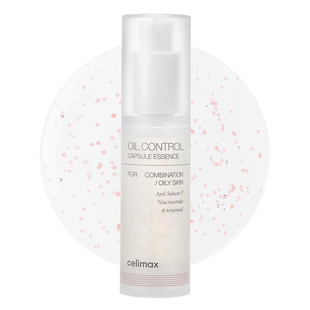 celimax Oil Control Capsule Essence | with Tea Tree Extract, For Sebum Reducing Serum, Mattifying, Hydrating, Moisturizing Mild Formula for Sensitive, 30ml