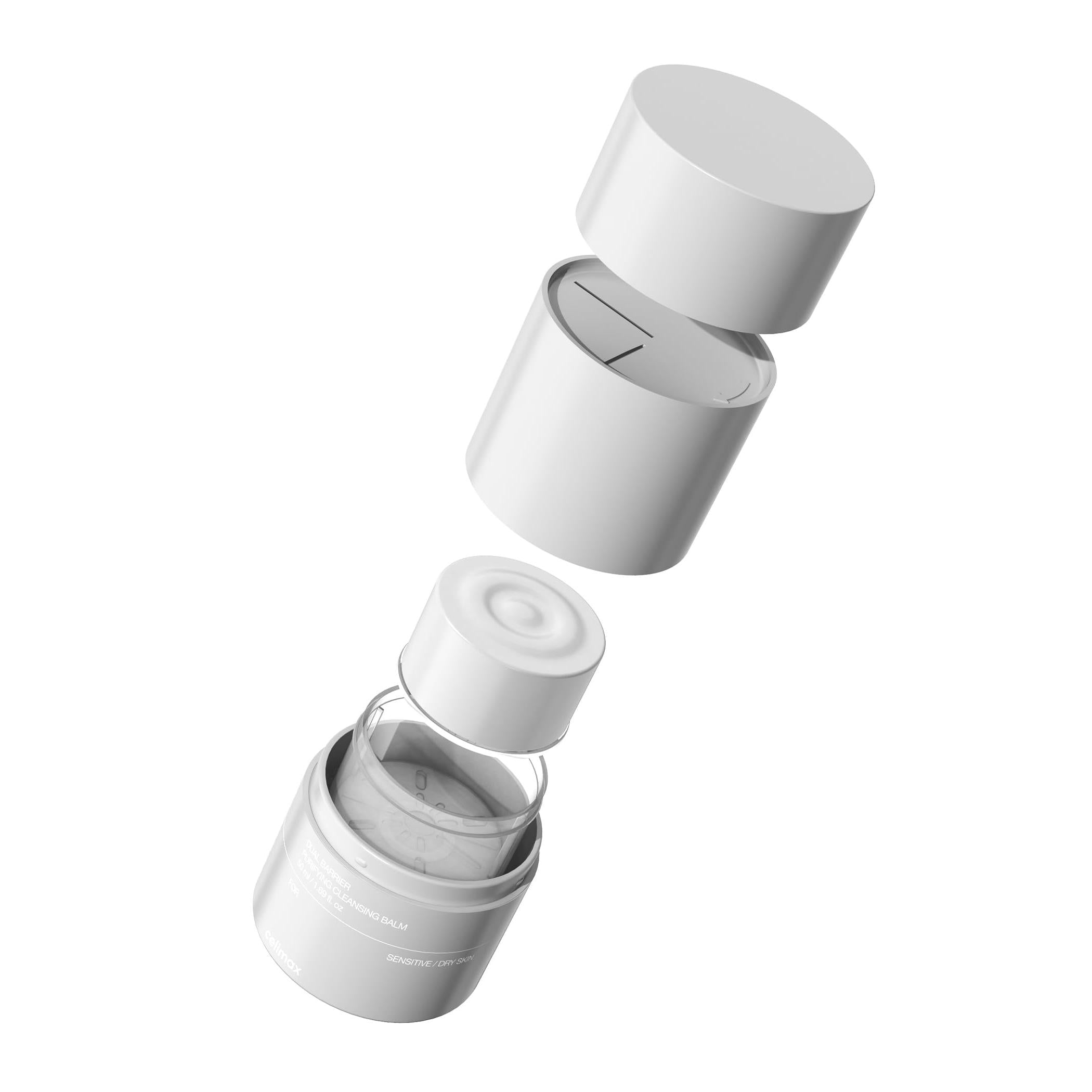 celimax Dual Barrier Purifying Cleansing Balm | with Ceramides, Waterproof Makeup Remover, Pore Cleansing, Daily Use Cleanser, Grind Container, 50ml