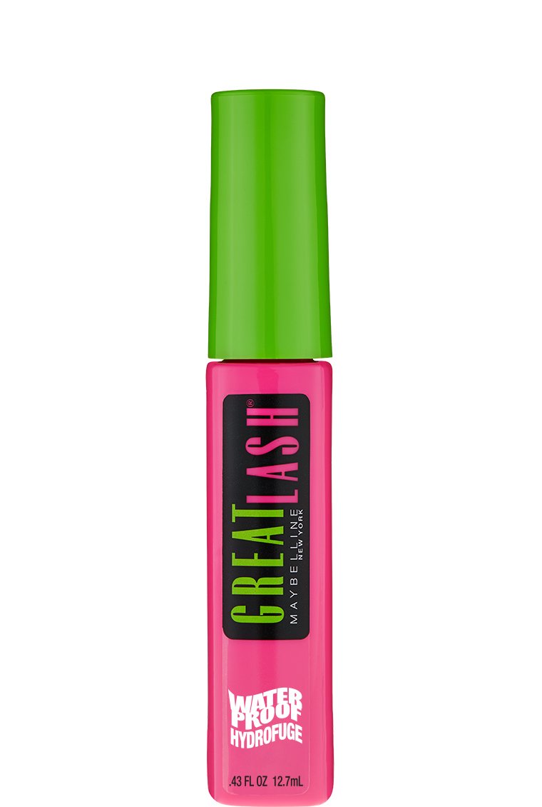 Maybelline Great Lash Washable Mascara Makeup, Volumizing Lash-Doubling Formula That Conditions As It Thickens, Blackest Black, 1 Count