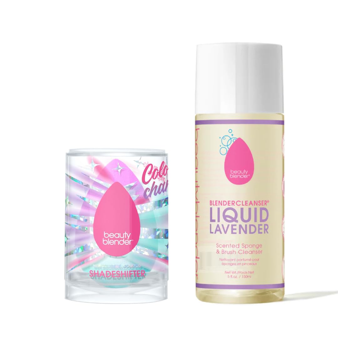 Wave Beauty Blender Makeup Sponge & Liquid Blendercleanser Sponge & Brush Cleanser, 5 oz
