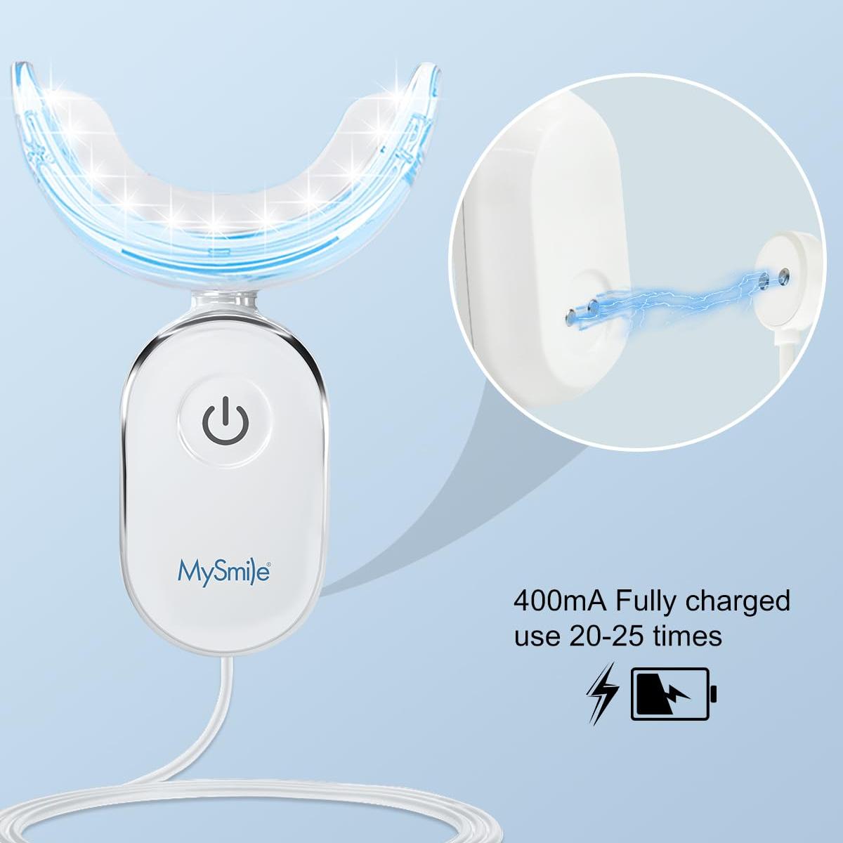 MySmile Teeth Whitening Pen 30+ Treatment Enamel Safe Tooth Whitening Gel for Teeth Sensitive-10 Min Fast Whitening Teeth-Helps to Remove Stains from Coffee, Smoking, Wines-Mint Flavor