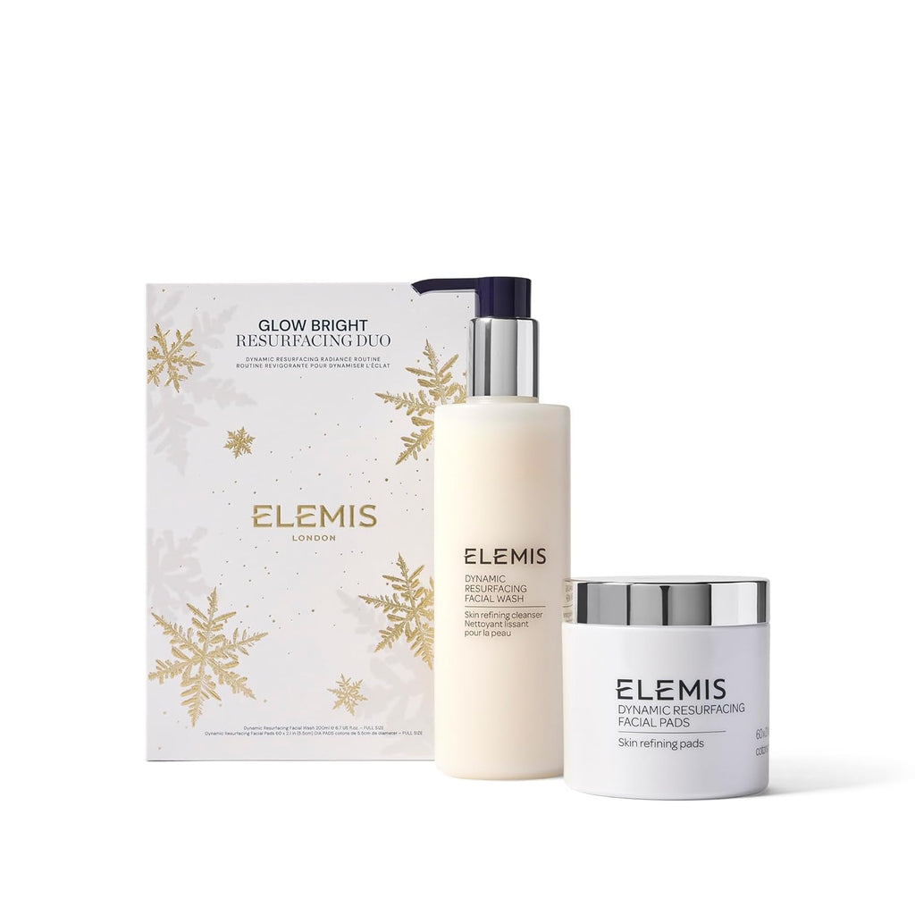 ELEMIS Glow Bright Resurfacing Duo | Dynamic Resurfacing Facial Wash & Pads | Skincare Set for Smooth, Refined, Healthy-Looking Skin