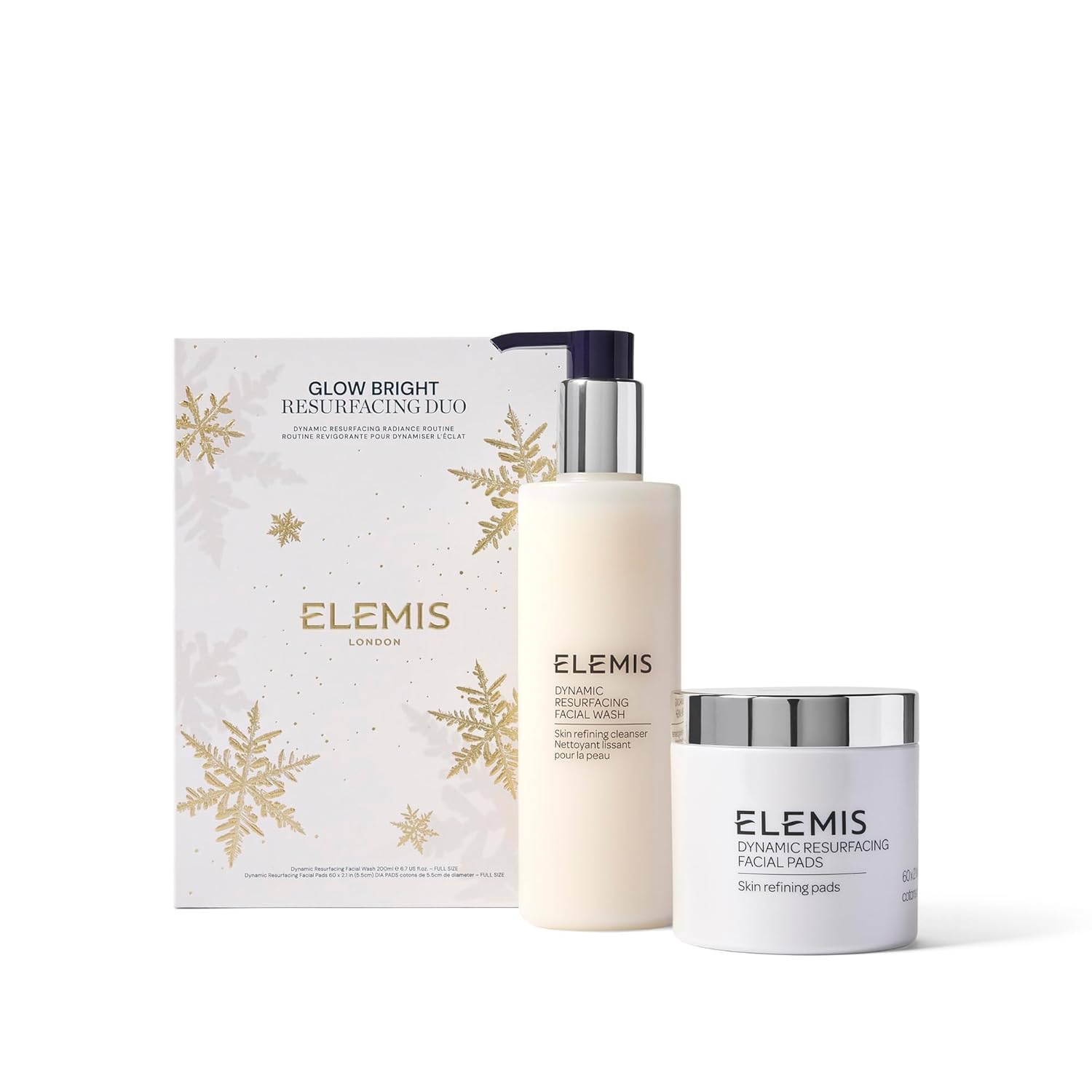 ELEMIS Glow Bright Resurfacing Duo | Dynamic Resurfacing Facial Wash & Pads | Skincare Set for Smooth, Refined, Healthy-Looking Skin